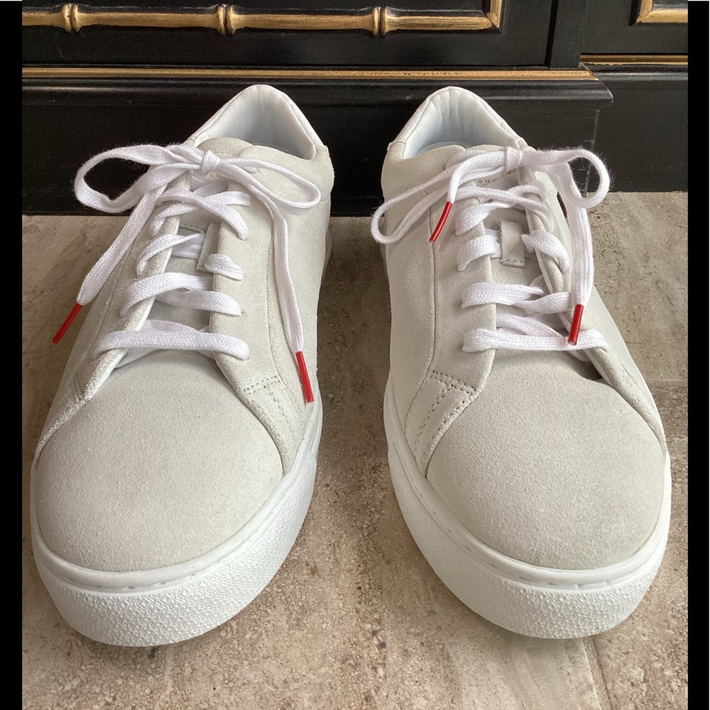 Ted Baker Triloba White Suede Sneakers - Picture 10 of 15